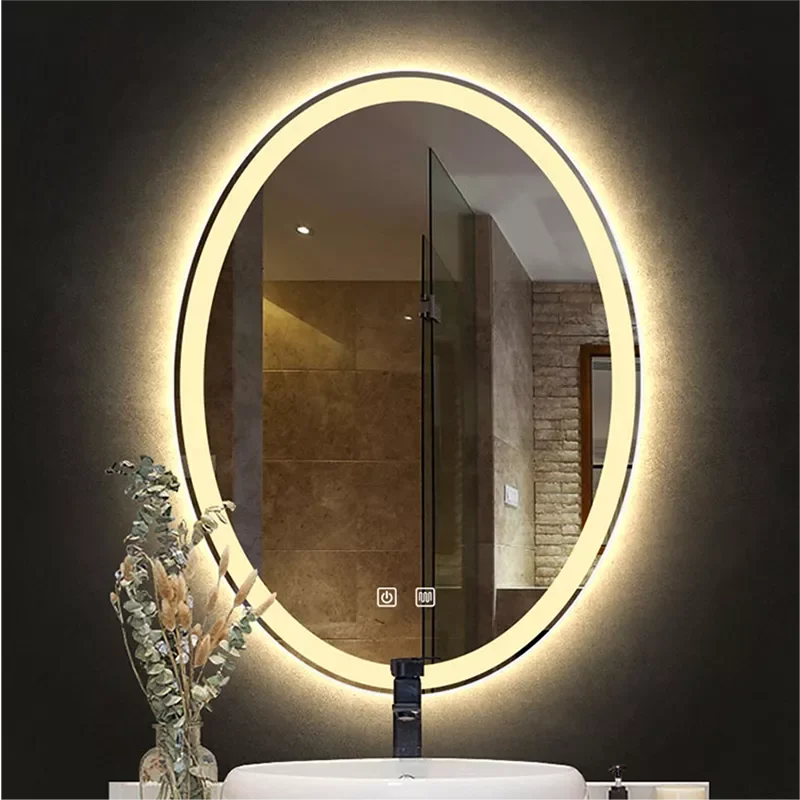 Smart Makeup LED Bathroom Vanity Mirror 3 Color Adjustable Back Light Decorative Mirror For Hotel Bedroom With Demist
Smart Makeup LED Bathroom Vanity Mirror 3 Color Adjustable Back Light Decorative Mirror For Hotel Bedroom With Demist