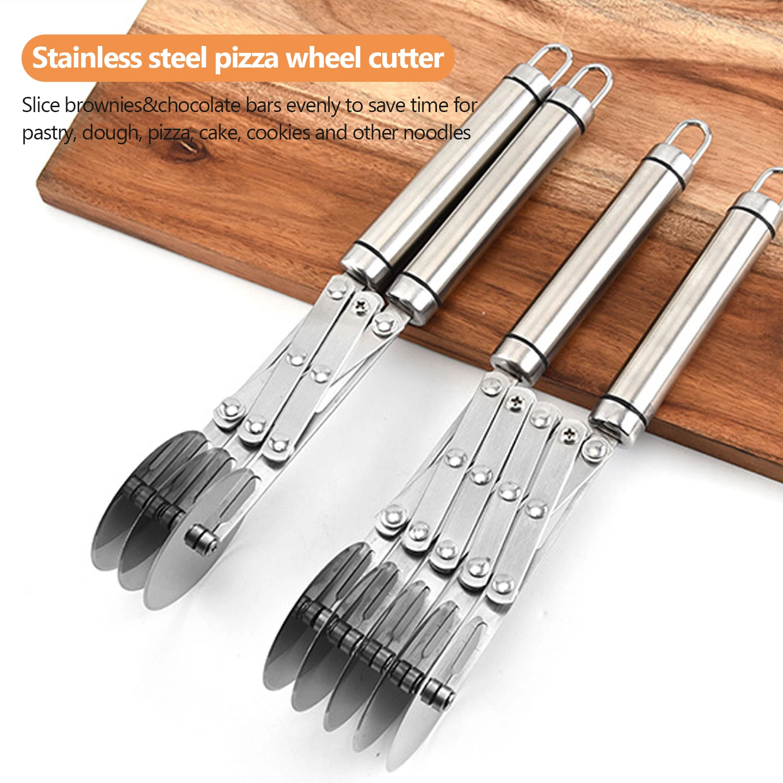 3/5 Wheels Cutter Dough Divider Side Pasta Knife Flexible Roller Blade Pizza Pastry Peeler Stainless Steel Pizza
3/5 Wheels Cutter Dough Divider Side Pasta Knife Flexible Roller Blade Pizza Pastry Peeler Stainless Steel Pizza