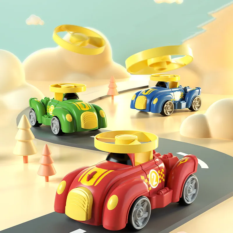 3 Pack Cartoon Inertial Car with Whistle Spinning Bamboo Dragonfly and Flipping Toy Car Gift for Boy Girl
3 Pack Cartoon Inertial Car with Whistle Spinning Bamboo Dragonfly and Flipping Toy Car Gift for Boy Girl