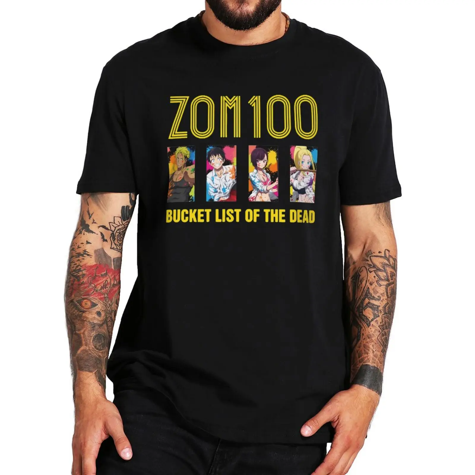 Tendou Zom 100 T Shirt 2023 Horror Comedy Anime Manga Fans Tee Tops EU Size 100% Cotton Unisex O-neck Summer T-shirts
Tendou Zom 100 T Shirt 2023 Horror Comedy Anime Manga Fans Tee Tops EU Size 100% Cotton Unisex O-neck Summer T-shirts