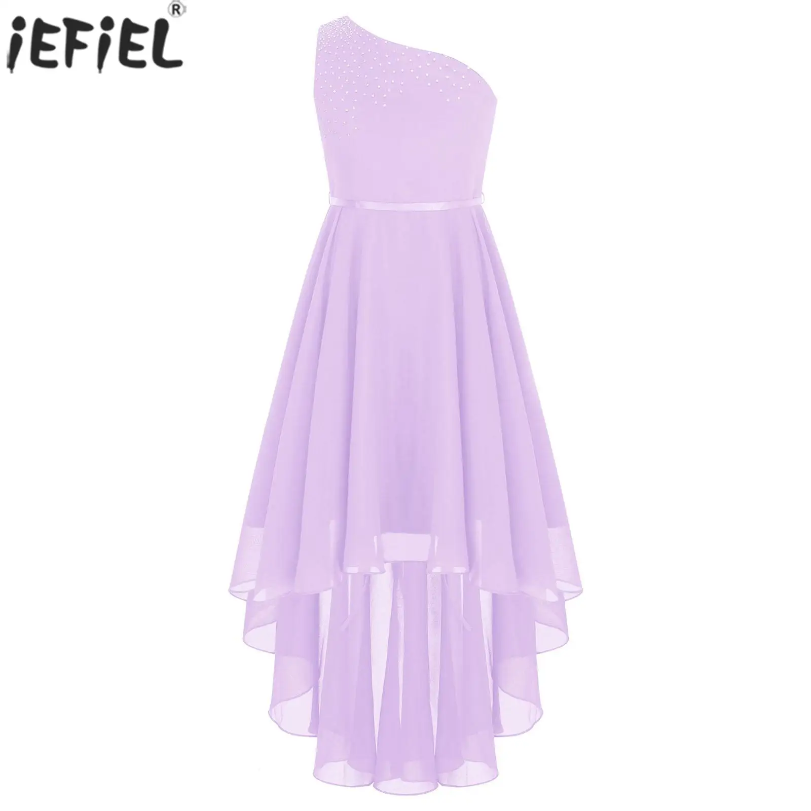 Kids Flower Girls Chiffon Dress Rhinestone One-Shoulder Sleeveless Party Dresses Birthday Party Evening Wedding Bridesmaid Gown
Kids Flower Girls Chiffon Dress Rhinestone One-Shoulder Sleeveless Party Dresses Birthday Party Evening Wedding Bridesmaid Gown