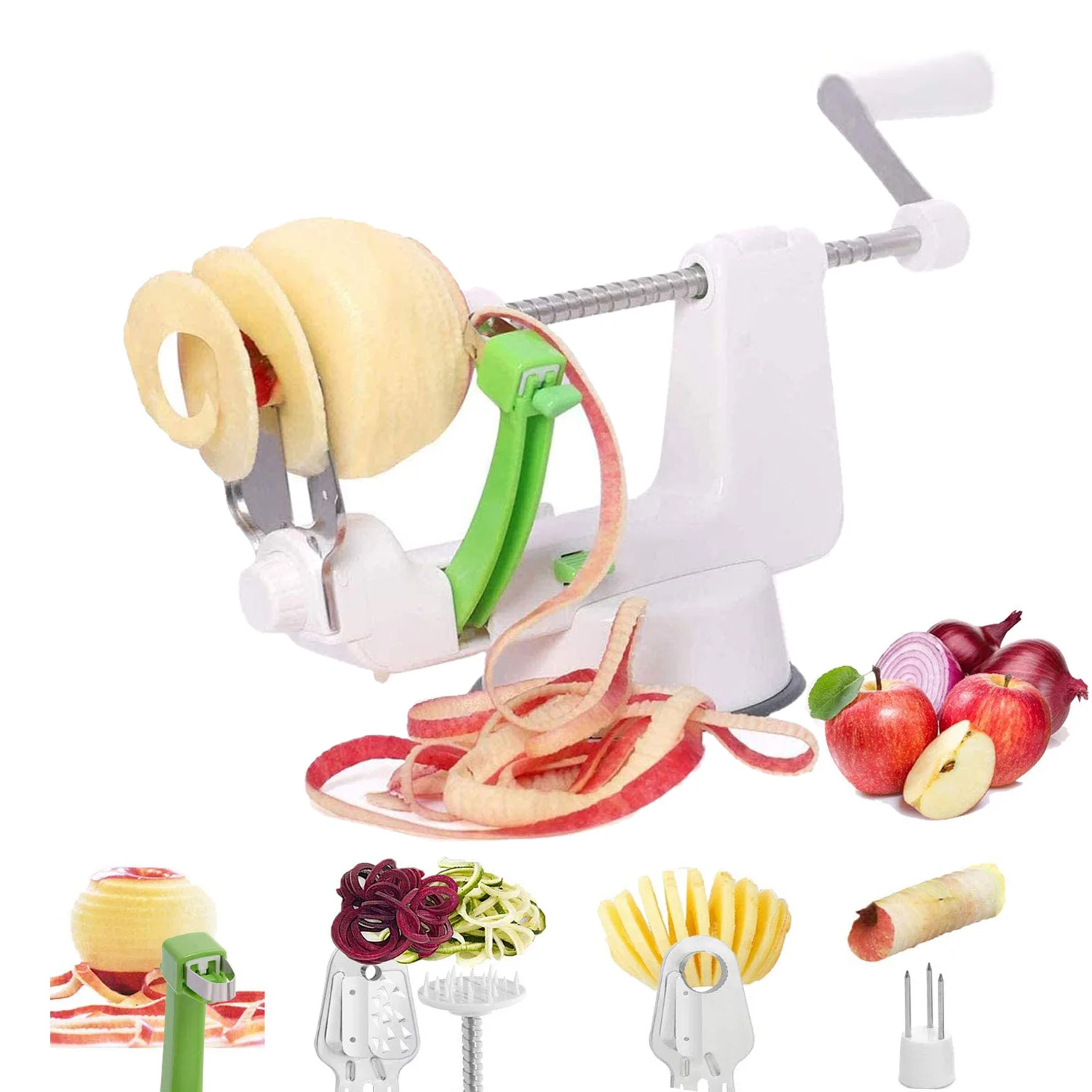 4-in-1 Peeler Fruits Corer, Multifunctional Vegetable Spiral Slicer, Kitchen Tool
4-in-1 Peeler Fruits Corer, Multifunctional Vegetable Spiral Slicer, Kitchen Tool