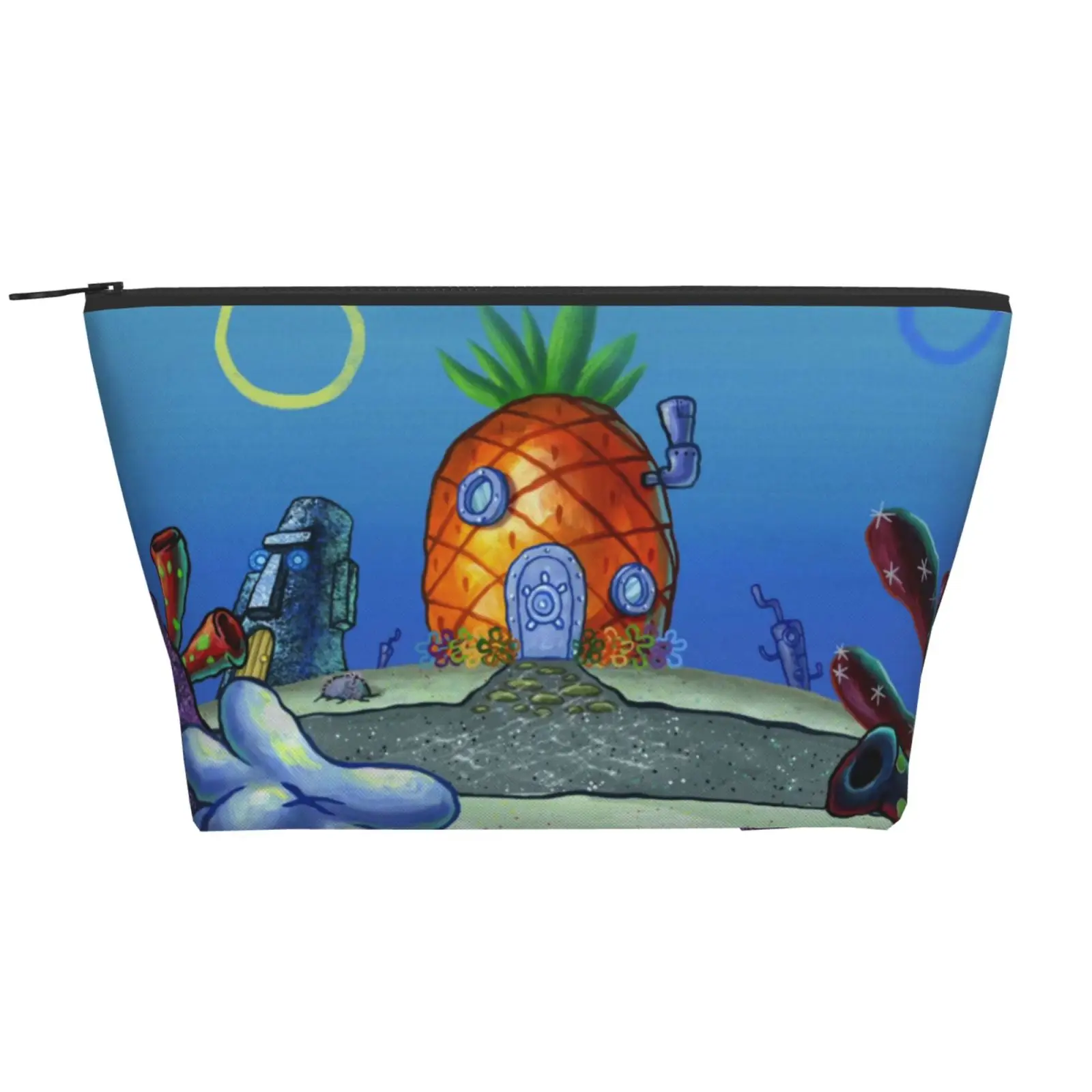 Pineapple House Cute Cosmetic Bag Travel Trapezoid Daily Storage Bag Polyester Holiday Tote Bag with Zipper Eco Friendly Folding
Pineapple House Cute Cosmetic Bag Travel Trapezoid Daily Storage Bag Polyester Holiday Tote Bag with Zipper Eco Friendly Folding