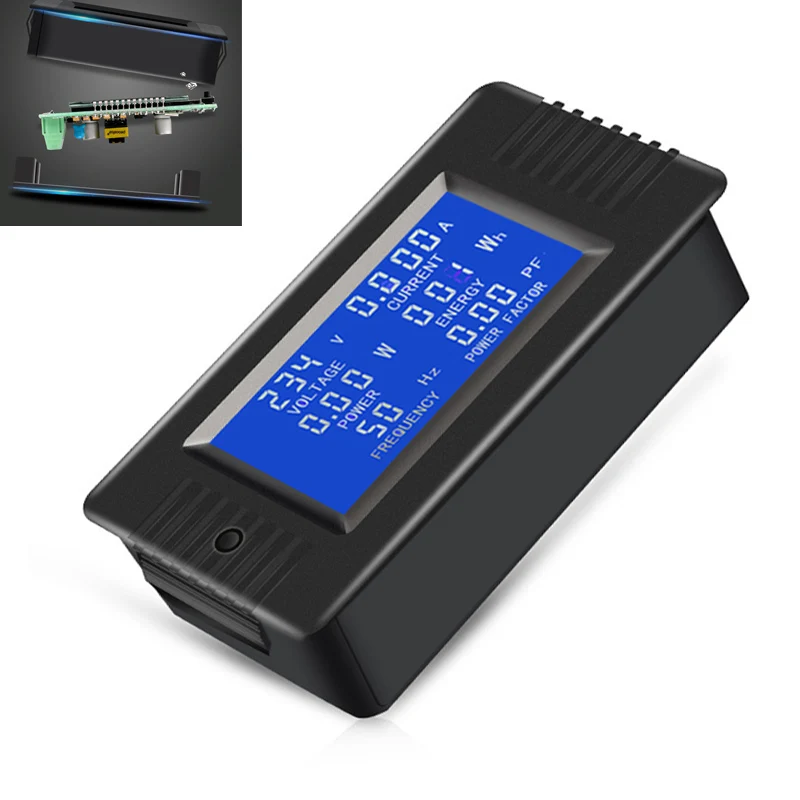 Voltage Meters AC 6in1 220V 10A Single Phase Digital Ammeter Voltage Current Power Energy Power Factor Meter High Precision
Voltage Meters AC 6in1 220V 10A Single Phase Digital Ammeter Voltage Current Power Energy Power Factor Meter High Precision