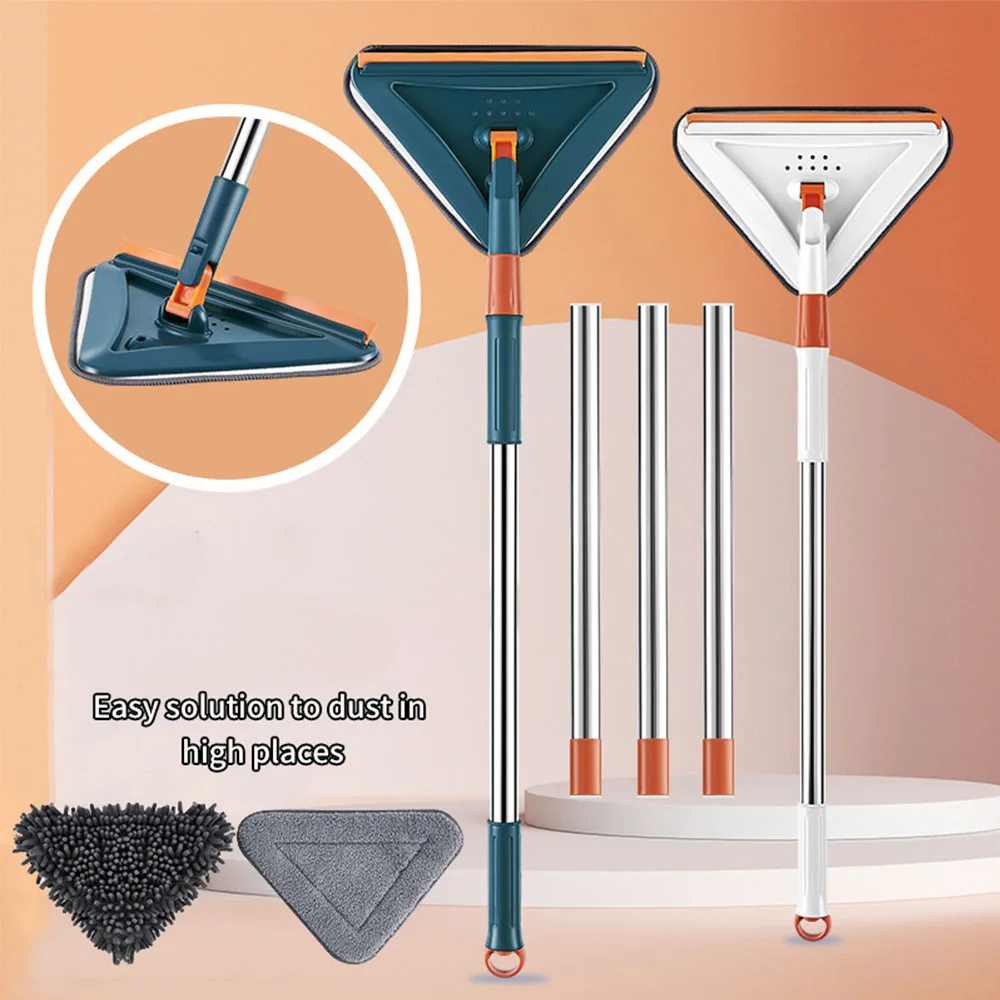 NEW360° Rotatable Expandable Triangle Mop Floor Cleaning Squeegee with Glass Scraper Adjustable Multifunction 1.5m Cleaning Tool
NEW360° Rotatable Expandable Triangle Mop Floor Cleaning Squeegee with Glass Scraper Adjustable Multifunction 1.5m Cleaning Tool