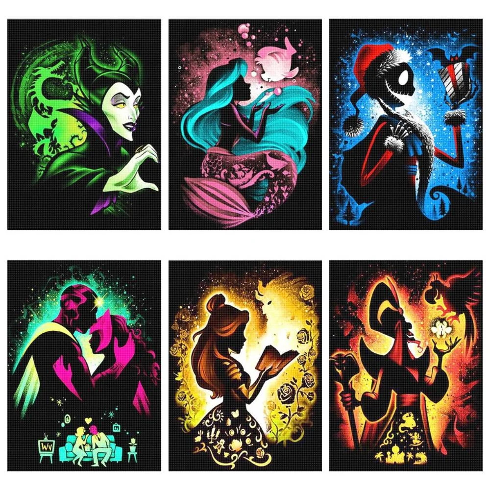 Disney 5D DIY diamond painting cross stitch set Prince and Princess hand inlay children's gifts home wall art decoration
Disney 5D DIY diamond painting cross stitch set Prince and Princess hand inlay children's gifts home wall art decoration