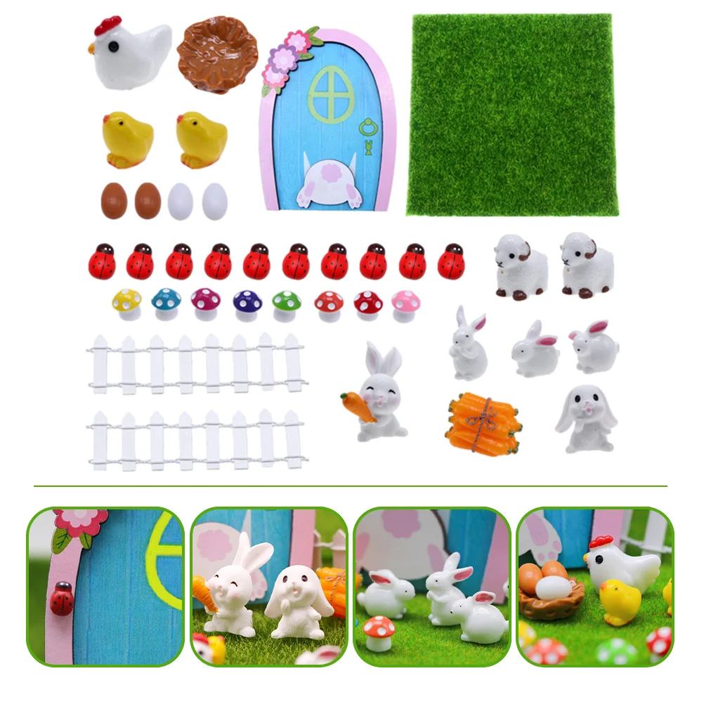 Easter Fairy Mini Ornaments Garden Door Decor Miniature Bunny Landscape Figurines Ornament Kit Diy Rabbit Mushroom Statue Micro
Easter Fairy Mini Ornaments Garden Door Decor Miniature Bunny Landscape Figurines Ornament Kit Diy Rabbit Mushroom Statue Micro