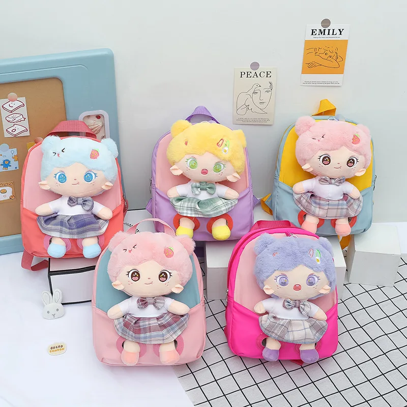 Cute Pet Children's Backpack Cartoon Doll Stitching Princess Doll Kindergarten School Bag Girl Campus Waterproof Backpack
Cute Pet Children's Backpack Cartoon Doll Stitching Princess Doll Kindergarten School Bag Girl Campus Waterproof Backpack
