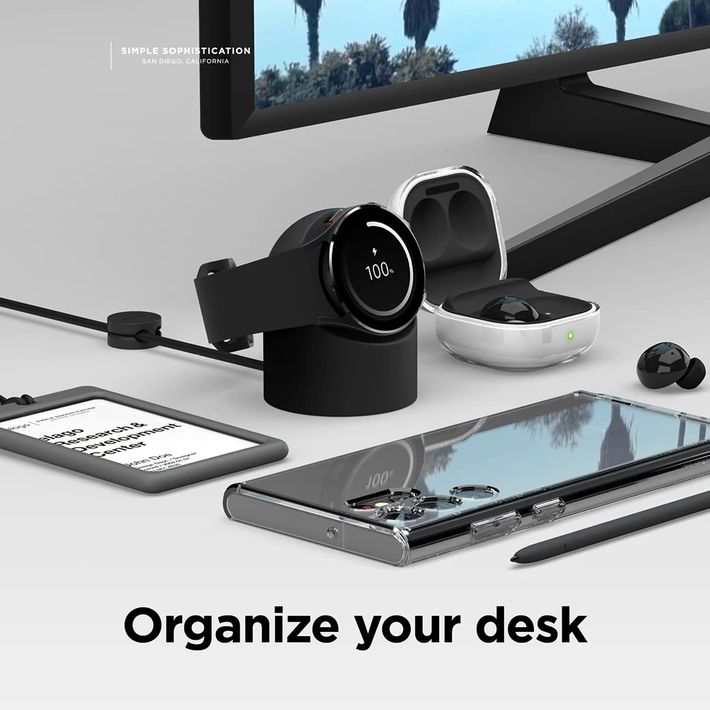 Portable Charger Cradle Dock Cable Organizer Wireless Charger Holder Charger Dock Station for Samsung Galaxy Watch 4/4 Classic/3
Portable Charger Cradle Dock Cable Organizer Wireless Charger Holder Charger Dock Station for Samsung Galaxy Watch 4/4 Classic/3