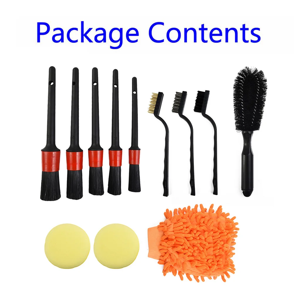 12pcs Car Cleaning Brush Set Sponge Wire Bristles Wash Gloves Tire Brush Vehicle Auto Detailing Polishing Tool 
12pcs Car Cleaning Brush Set Sponge Wire Bristles Wash Gloves Tire Brush Vehicle Auto Detailing Polishing Tool