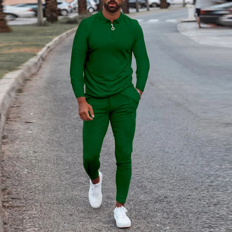 2023 Spring and Autumn fashion casual sports round neck long sleeve T-shirt + trousers 2/PC high quality men's suit
2023 Spring and Autumn fashion casual sports round neck long sleeve T-shirt + trousers 2/PC high quality men's suit