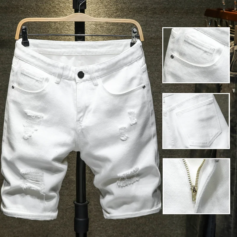 New Summer Wite black Men Ripped ole Denim Sorts Slim Casual Knee Lent Sort Strait ole Jeans Sorts Bermuda for men
New Summer Wite black Men Ripped ole Denim Sorts Slim Casual Knee Lent Sort Strait ole Jeans Sorts Bermuda for men