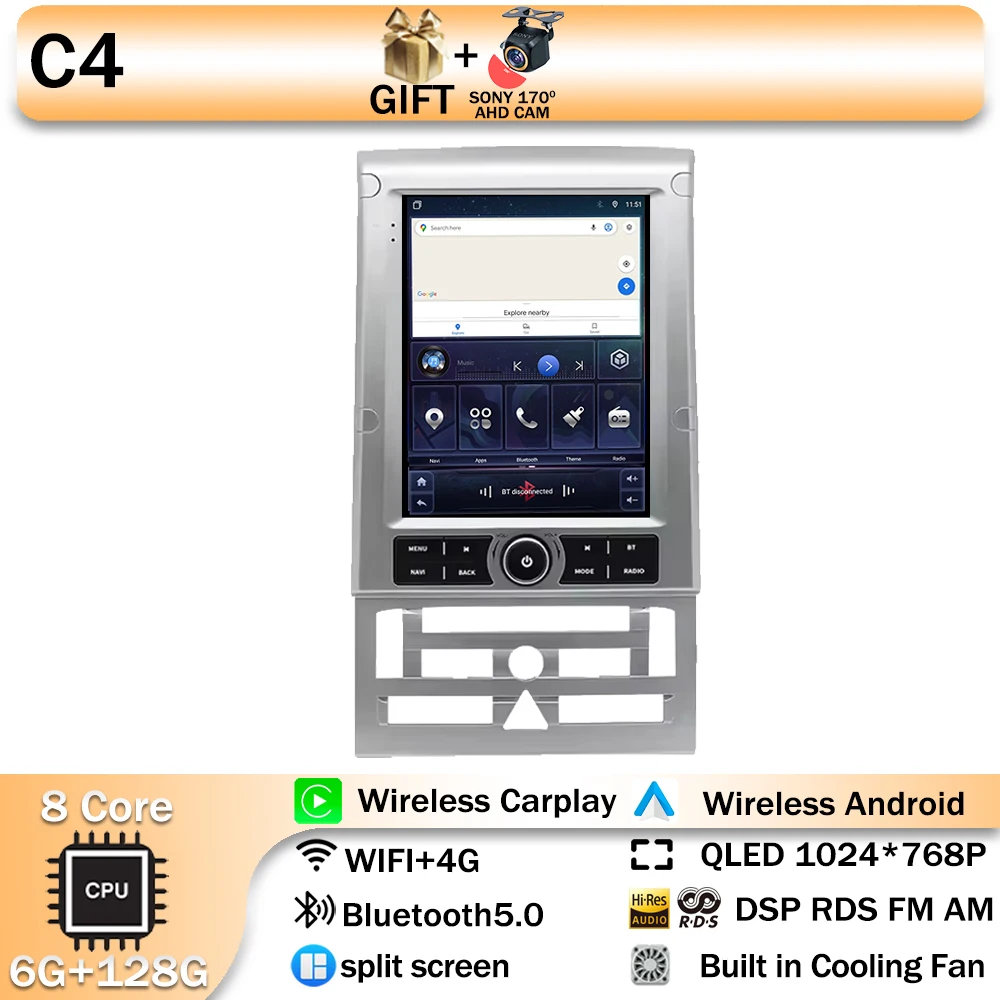 Для Peugeot 407 2004-2011 Tesla Style Android 14 Автомобильный радиоприемник 4G LET Беспроводной CarPlay Стерео Мультимедийный плеер GPS DSP Головное устройство
Для Peugeot 407 2004-2011 Tesla Style Android 14 Автомобильный радиоприемник 4G LET Беспроводной CarPlay Стерео Мультимедийный плеер GPS DSP Головное устройство