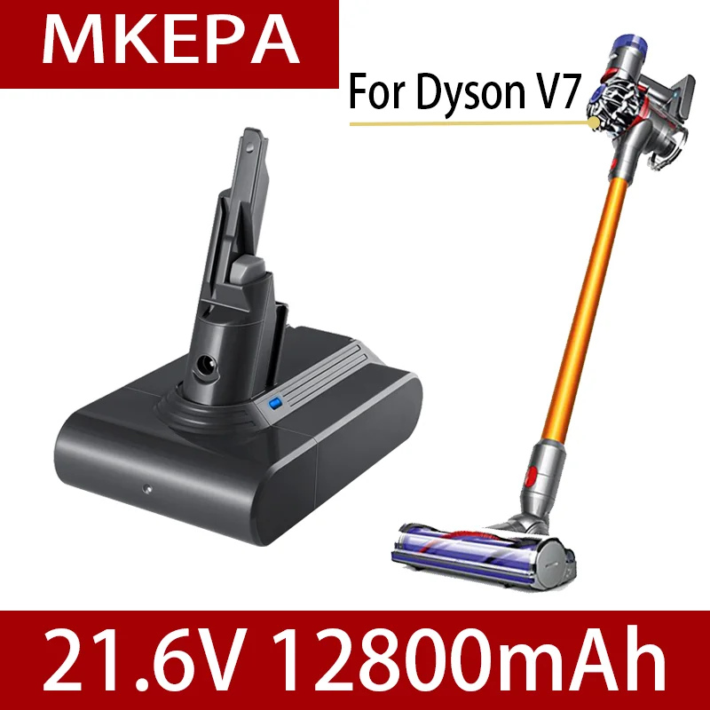 Batteries Li-ion V7, 2021 V, 21.6 mAh, 12800 ah, pour remplacement d'aspirateur Dyson V7 absolu, batterie d'outils electriques
Batteries Li-ion V7, 2021 V, 21.6 mAh, 12800 ah, pour remplacement d'aspirateur Dyson V7 absolu, batterie d'outils electriques