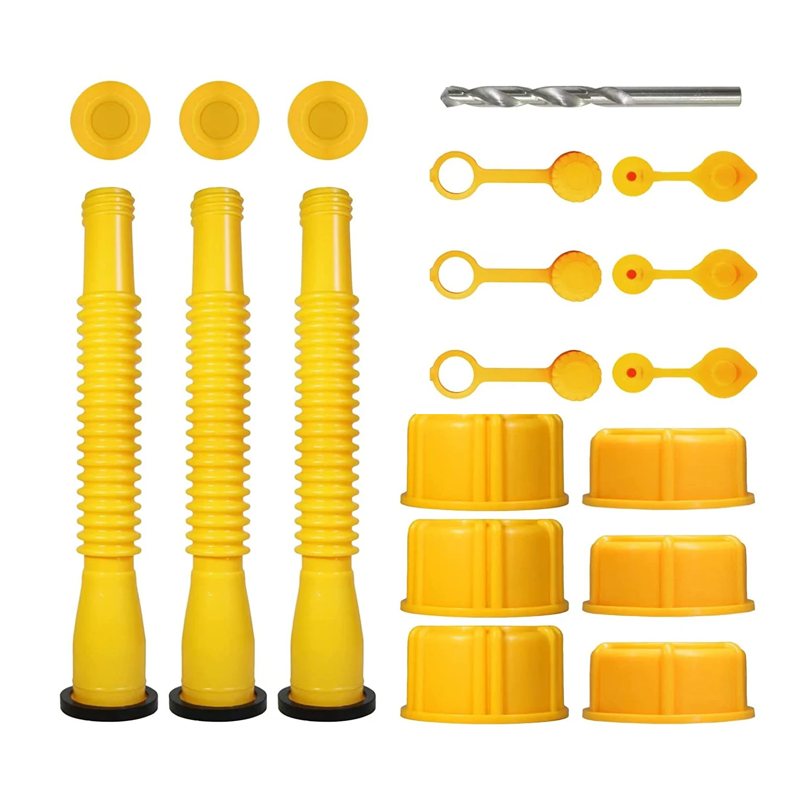 19pcs Gas Tank Nozzle Replacement Parts Set Gas Can Spout Replacement for Most Gal Gas Cans Spout Parts
19pcs Gas Tank Nozzle Replacement Parts Set Gas Can Spout Replacement for Most Gal Gas Cans Spout Parts