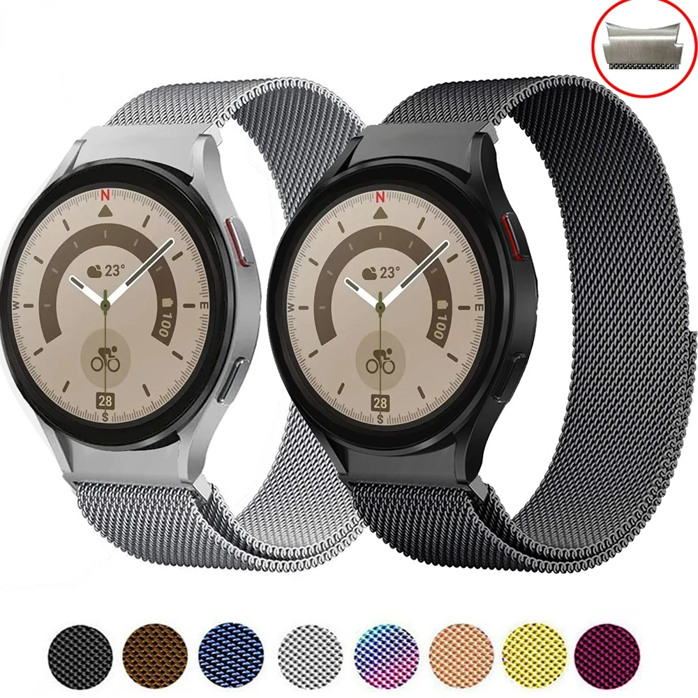 Strap For Samsung Galaxy Watch 5/4/4 Classic 44mm 40mm 46mm 42mm No Gaps Metal Bracelet Galaxy Watch 5 pro 45mm Band
Strap For Samsung Galaxy Watch 5/4/4 Classic 44mm 40mm 46mm 42mm No Gaps Metal Bracelet Galaxy Watch 5 pro 45mm Band