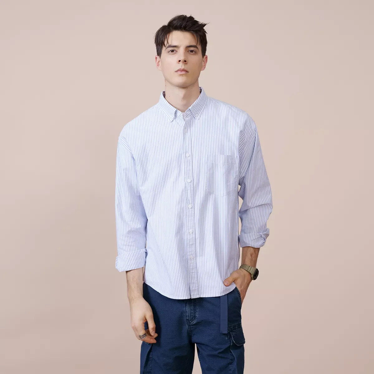 New2022 2022 Spring New Oxford Shirts Men Vertical Striped Classical Casual 100% Cotton Shirt Plus Size Brand Clothing SK130344
New2022 2022 Spring New Oxford Shirts Men Vertical Striped Classical Casual 100% Cotton Shirt Plus Size Brand Clothing SK130344