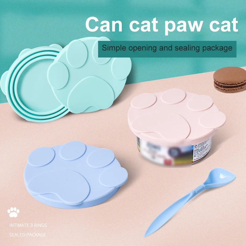 Pet silicone can lid Spoon fresh-keeping lid sealed Universal fresh-keeping lid 3-in-1 Dog safe food supplies Macaron color
Pet silicone can lid Spoon fresh-keeping lid sealed Universal fresh-keeping lid 3-in-1 Dog safe food supplies Macaron color