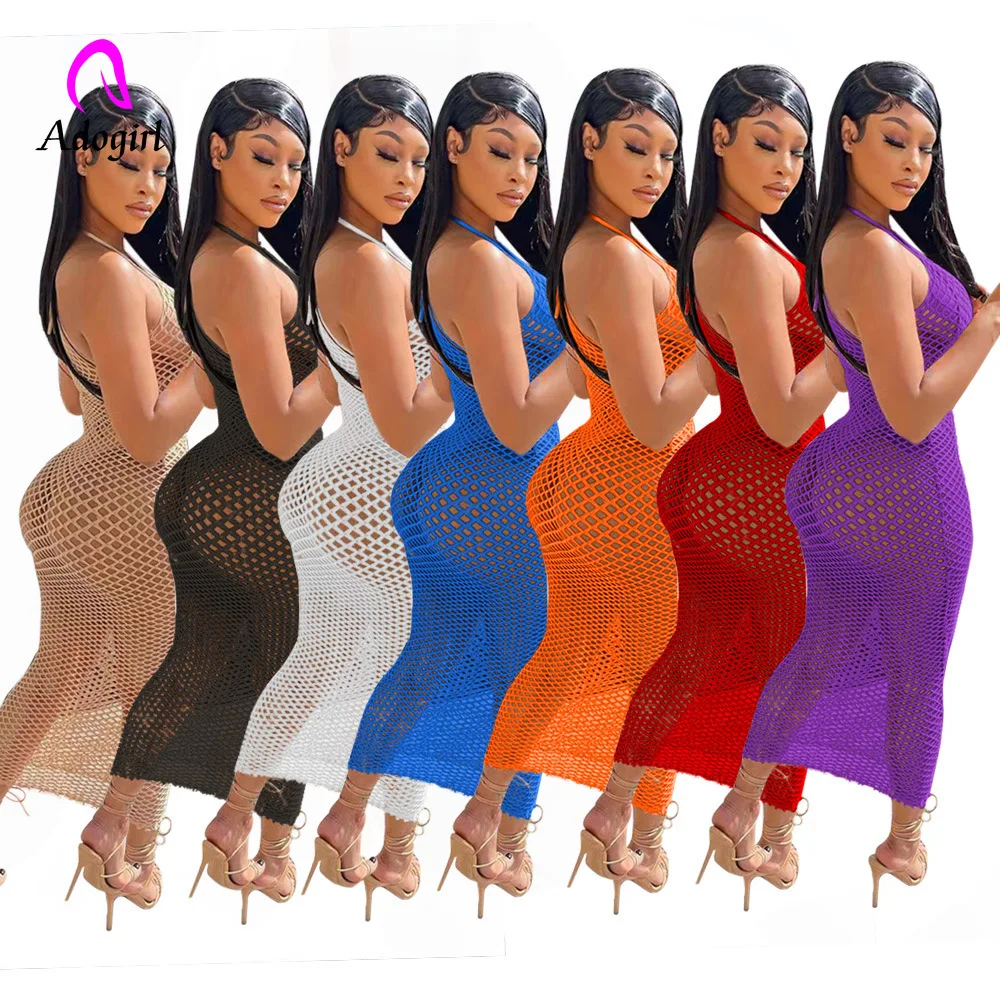 Sexy See Through Women Bikini Cover Ups Solid Sleeveless Bodycon Long Dress 2022 Summer Holiday Mesh Beach Wear Bathing Suit
Sexy See Through Women Bikini Cover Ups Solid Sleeveless Bodycon Long Dress 2022 Summer Holiday Mesh Beach Wear Bathing Suit