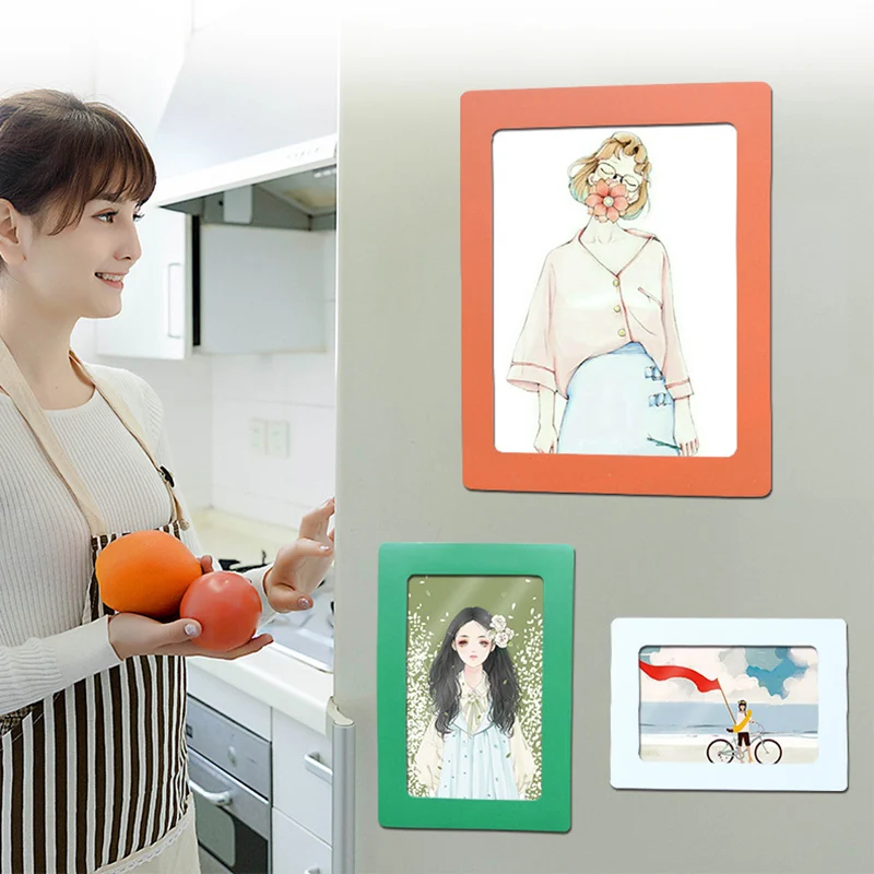 Magnetic Fridge Sticker Photo Frame Self Adhesive Set of 6 Colors with Adhesive Hanging Fresco Frame Photo Wall
Magnetic Fridge Sticker Photo Frame Self Adhesive Set of 6 Colors with Adhesive Hanging Fresco Frame Photo Wall