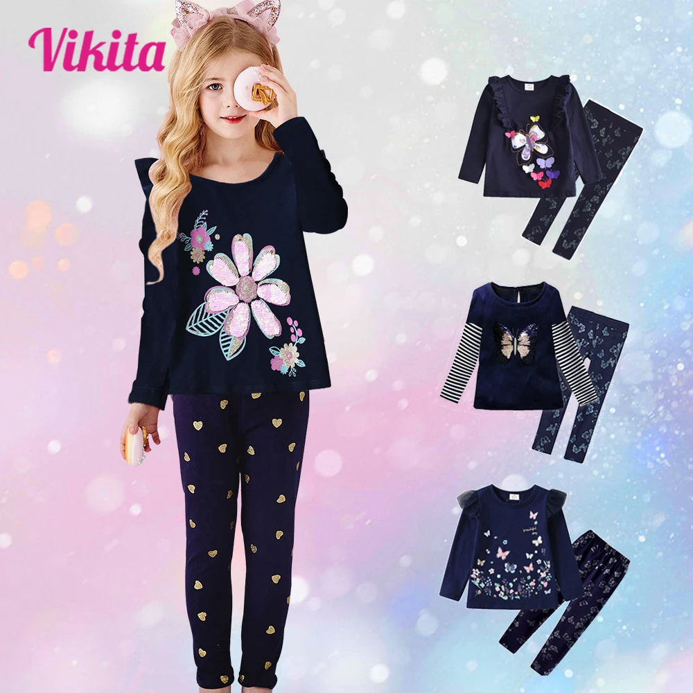 VIKITA Girls Clothing Sets Children Butterfly Tops Tees + Pants Leggings Chilidren Autumn Spring Clothing Outfits Black Sets
VIKITA Girls Clothing Sets Children Butterfly Tops Tees + Pants Leggings Chilidren Autumn Spring Clothing Outfits Black Sets
