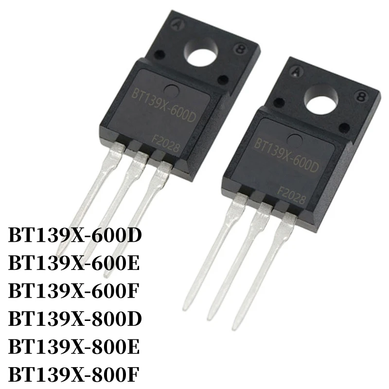 10~500Pcs BT139X-600D BT139X-600E BT139X-600F BT139X-800D BT139X-800E BT139X-800F DIP Thyristor TO-220F 16A 600V/800V Triac
10~500Pcs BT139X-600D BT139X-600E BT139X-600F BT139X-800D BT139X-800E BT139X-800F DIP Thyristor TO-220F 16A 600V/800V Triac
