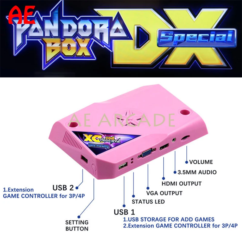 

2022 New Pandora Box DX Special Arcade 5000 in 1 Jamma Board CRT CGA VGA HDMI-compatible Have 3P 4P High Score Record 3D Tekken