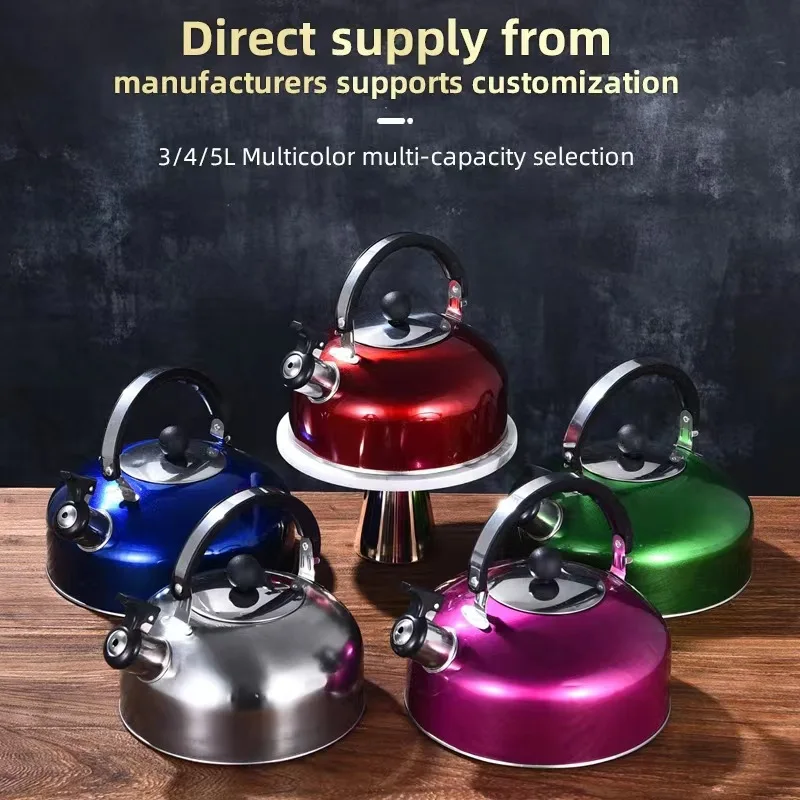 Kettle Whistling Tea Water Stovetop Teapot Stove Stainless Steel Pot Boiling Teakettle Coffee Gas Whistle Kettles Heating Pots
Kettle Whistling Tea Water Stovetop Teapot Stove Stainless Steel Pot Boiling Teakettle Coffee Gas Whistle Kettles Heating Pots
