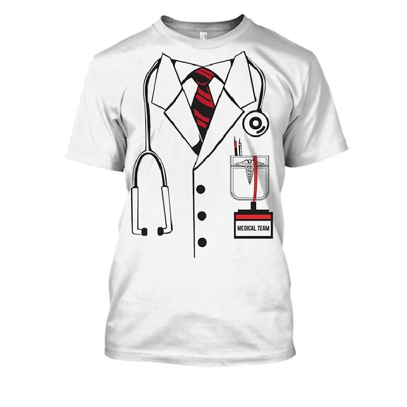 Doctors And Nurses Cosplay 3D Printed Work Clothes Hip Hop Men Women Funny Summer Round Neck Short Sleeve Fashion T-shirt New
Doctors And Nurses Cosplay 3D Printed Work Clothes Hip Hop Men Women Funny Summer Round Neck Short Sleeve Fashion T-shirt New