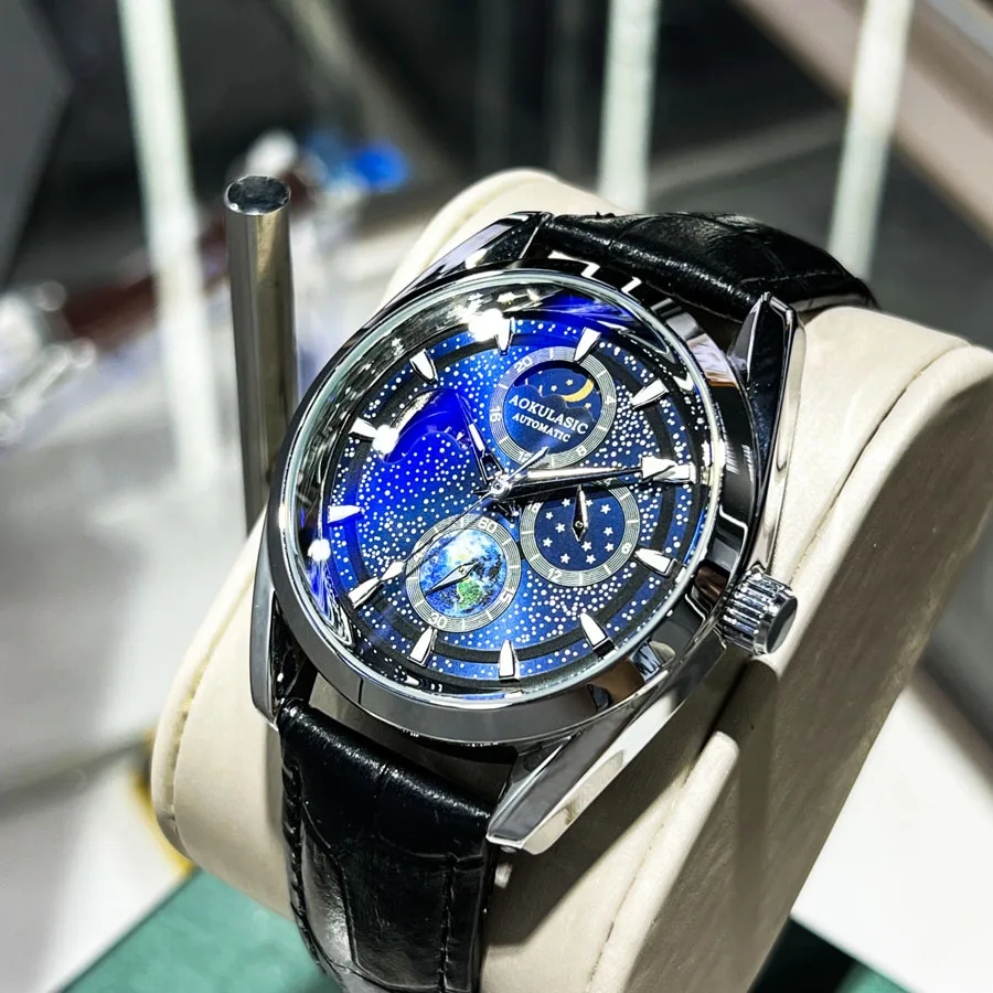 Fashion Watch Men's Automatic Movement Leisure Mechanical Wristwatch Men's Stainless Steel Strap Waterproof Clock Reloj Hombre
Fashion Watch Men's Automatic Movement Leisure Mechanical Wristwatch Men's Stainless Steel Strap Waterproof Clock Reloj Hombre