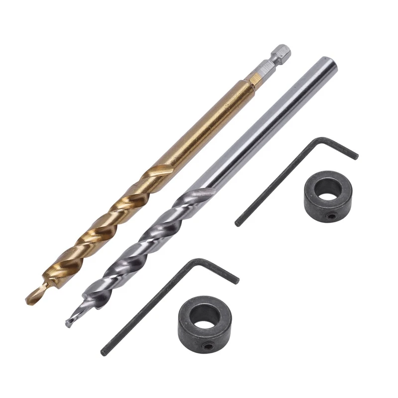 Hot 1 Set 1/4 Inch Shank Pocket Hole Drill Bit+Twist Step Drill Bit & 1 Set Drill Bit Replacement Twist Step Drill Bit Tool
Hot 1 Set 1/4 Inch Shank Pocket Hole Drill Bit+Twist Step Drill Bit & 1 Set Drill Bit Replacement Twist Step Drill Bit Tool
