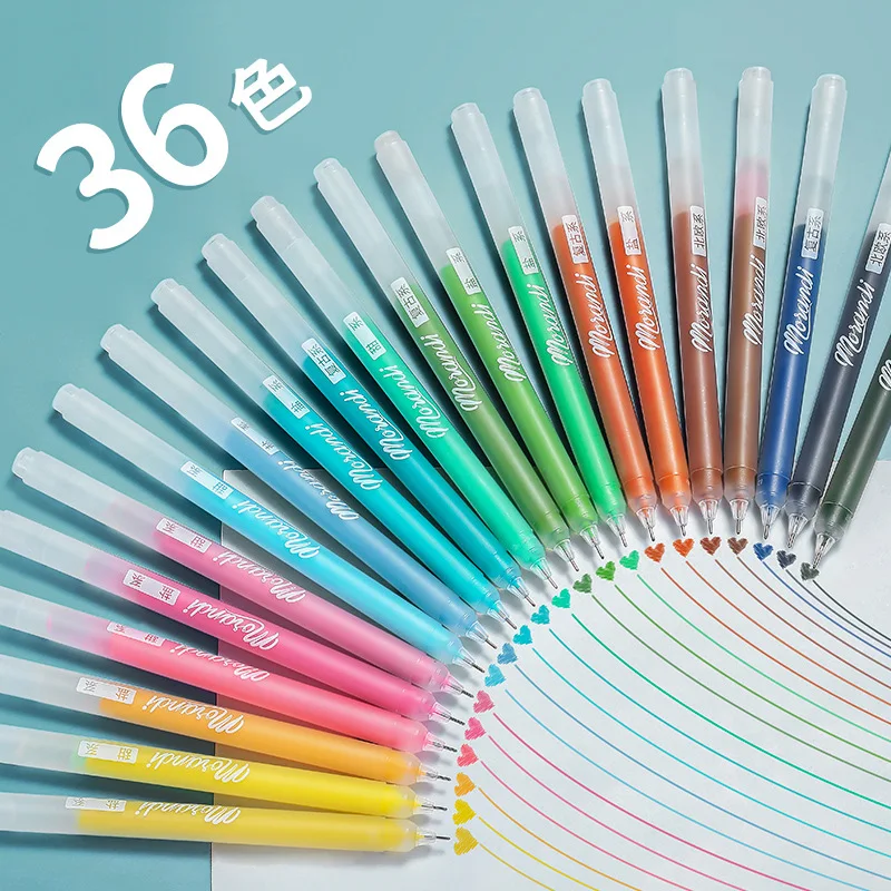 36 color large capacity color neutral pen giant can write simple student suit pen school office supplies Stationery
36 color large capacity color neutral pen giant can write simple student suit pen school office supplies Stationery