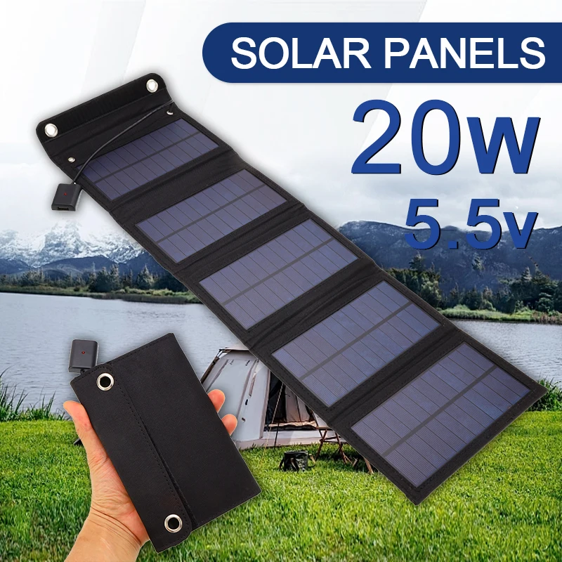 Flexible foldable solar panel 20W portable solar charger USB 5V 2A output solar power bank suit for outdoor hiking and camping
Flexible foldable solar panel 20W portable solar charger USB 5V 2A output solar power bank suit for outdoor hiking and camping