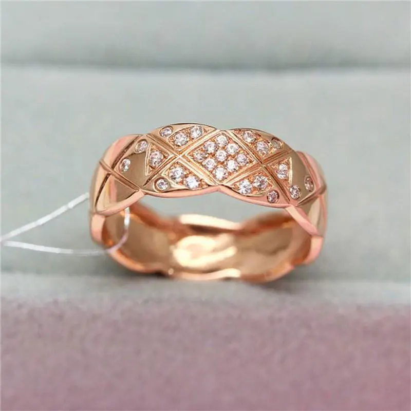 

Kama SANA чистое русское 585 фиолетовое золото с покрытием 18K цвет золото инкрустированное Цирконом кольцо корейская мода Открытое кольцо