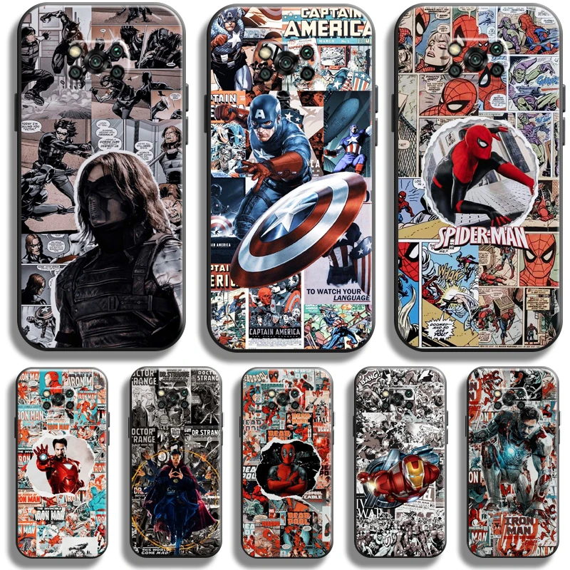 Captain America Spiderman Iron Man For Xiaomi Poco X3 GT POCO X3 Pro NFC Phone Case Liquid Silicon Soft Carcasa TPU Black Back
Captain America Spiderman Iron Man For Xiaomi Poco X3 GT POCO X3 Pro NFC Phone Case Liquid Silicon Soft Carcasa TPU Black Back