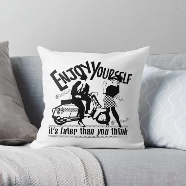 

It Is Later Than You Think Printing Throw Pillow Cover Office Case Decorative Fashion Cushion Wedding Bed Pillows not include