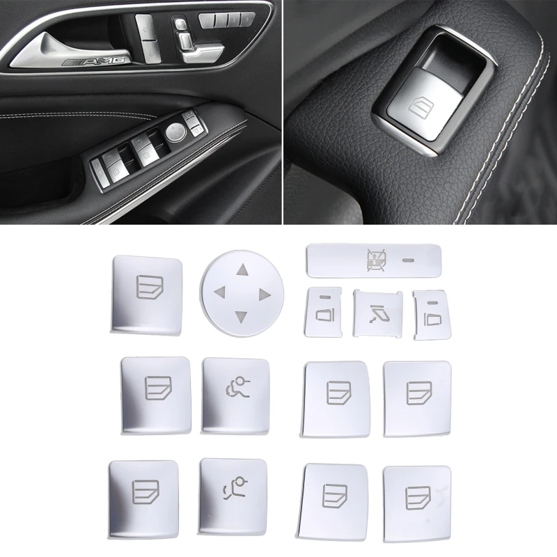 Car Window Glass Lift Button Sticker Window Accessories for GL GLE A C GLA GLK Class GTWS
Car Window Glass Lift Button Sticker Window Accessories for GL GLE A C GLA GLK Class GTWS