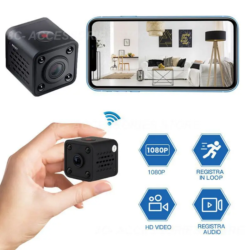 

Водонепроницаемая Удаленная Wi-Fi камера 1080p Ecurity для системы видеонаблюдения, сетевое беспроводное умное домашнее Спортивное видео