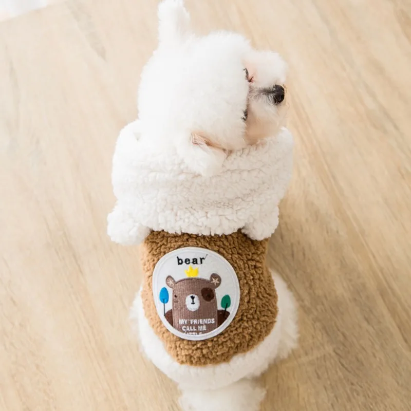 Милая одежда с хлопковой подкладкой на осень и зиму, одежда для маленьких и средних собак и кошек, теплая мультяшная одежда, одежда для домашних животных
Милая одежда с хлопковой подкладкой на осень и зиму, одежда для маленьких и средних собак и кошек, теплая мультяшная одежда, одежда для домашних животных