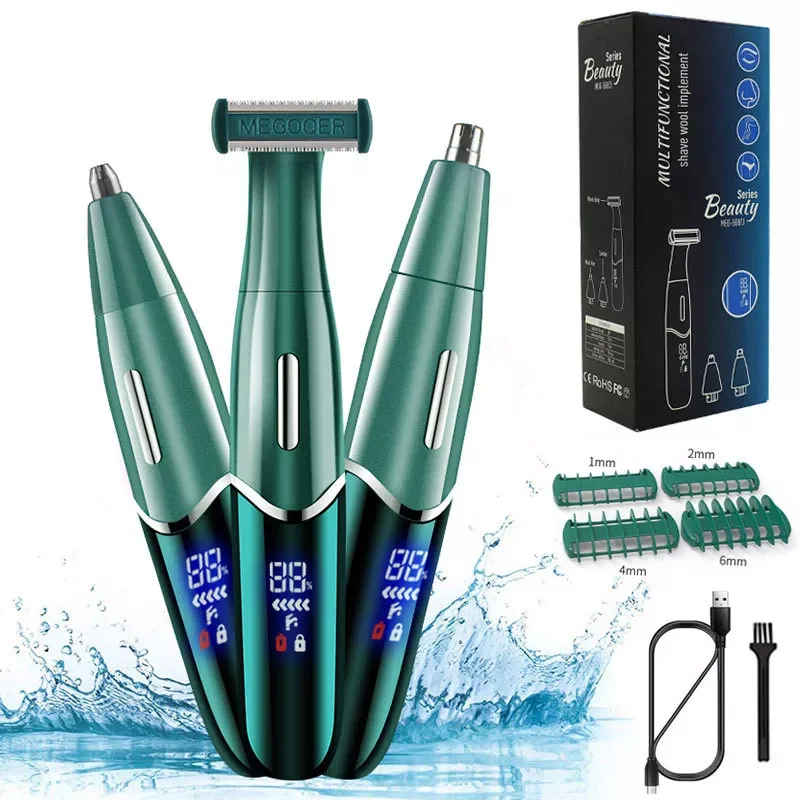 Ear Nose Hair Trimmer Clipper Multifunctional Shave Wool Implement Lady Shaver Washable Eyebrow Trimming Power Display
Ear Nose Hair Trimmer Clipper Multifunctional Shave Wool Implement Lady Shaver Washable Eyebrow Trimming Power Display