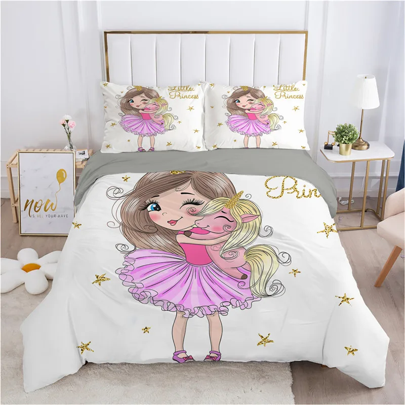 Cover Beautiful Girls Bedding Set Microfiber Princess Ballet Dancer King Quilt Cover With Pillowcase For Kids Teen Cartoon Duvet
Cover Beautiful Girls Bedding Set Microfiber Princess Ballet Dancer King Quilt Cover With Pillowcase For Kids Teen Cartoon Duvet