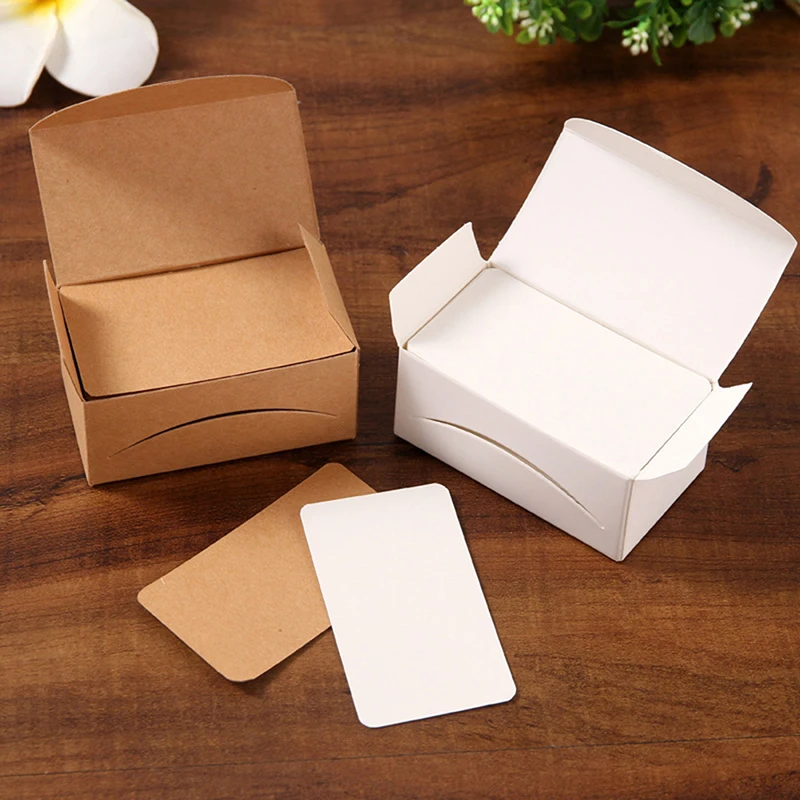 

100pcs 4.5*8cm Blank Card For Business Cards For Message And Book Name