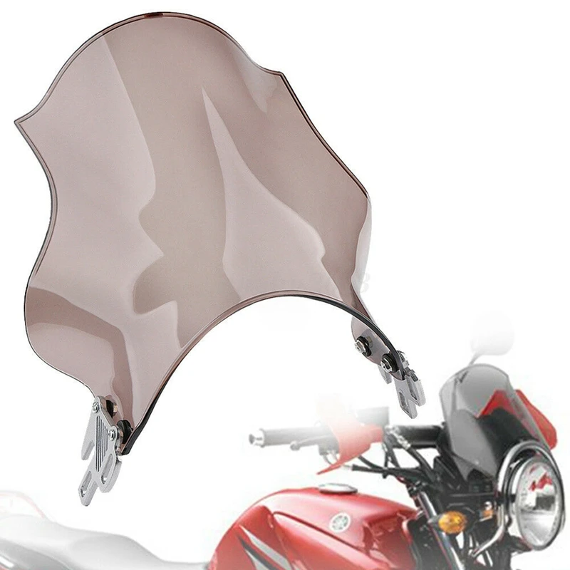 Универсальный передний ветровой экран для мотоцикла из АБС-пластика для Honda/Yamaha/Kawasaki/Suzuki, коричневый отражатель
Универсальный передний ветровой экран для мотоцикла из АБС-пластика для Honda/Yamaha/Kawasaki/Suzuki, коричневый отражатель
