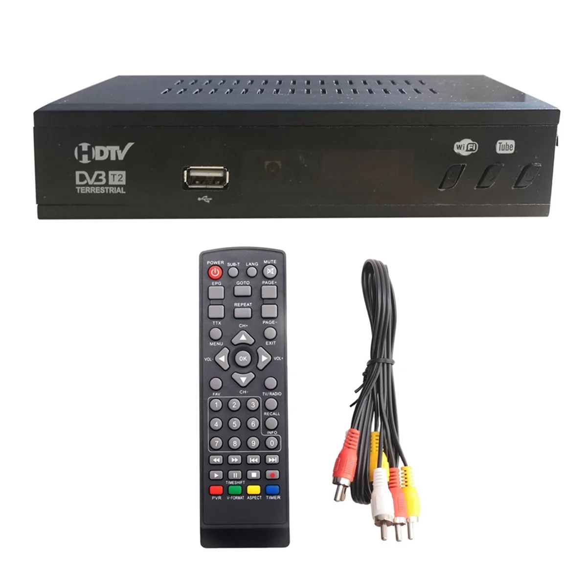 DVB T2 HEVC 265 цифровой ТВ-тюнер DVB-T2 H.265 1080P телефон спутниковый ТВ-приемник EPG