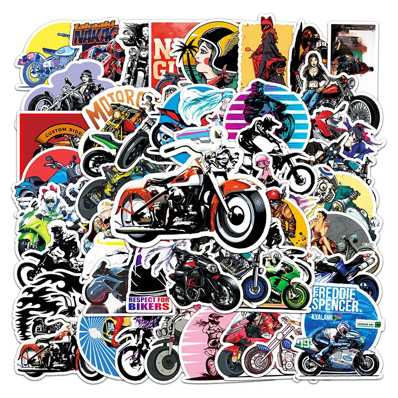 10/30/50pcs Card Cool Motorcycle Sticker Pack Skateboard Guitar Decoration DIY iPad Waterproof PVC Toy Graffiti Decal Wholesale
10/30/50pcs Card Cool Motorcycle Sticker Pack Skateboard Guitar Decoration DIY iPad Waterproof PVC Toy Graffiti Decal Wholesale