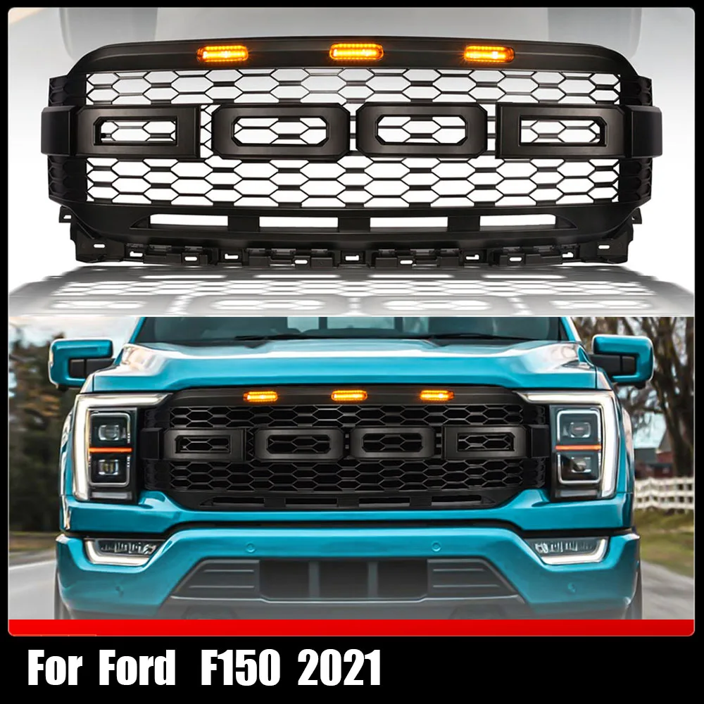 4x4 Car ABS Grill Mesh Raptor Grills Pickup Racing Grille Front Grill Bumper Grilles Cover Truck Parts For Ford F150 2021
4x4 Car ABS Grill Mesh Raptor Grills Pickup Racing Grille Front Grill Bumper Grilles Cover Truck Parts For Ford F150 2021