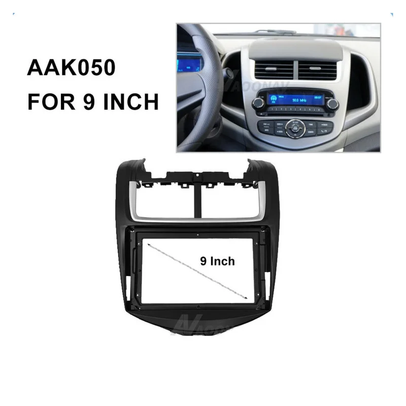 9 inch car audio navigation large screen car navigation cover frame modified panel Fit for Chevrolet Aveo 2014
9 inch car audio navigation large screen car navigation cover frame modified panel Fit for Chevrolet Aveo 2014