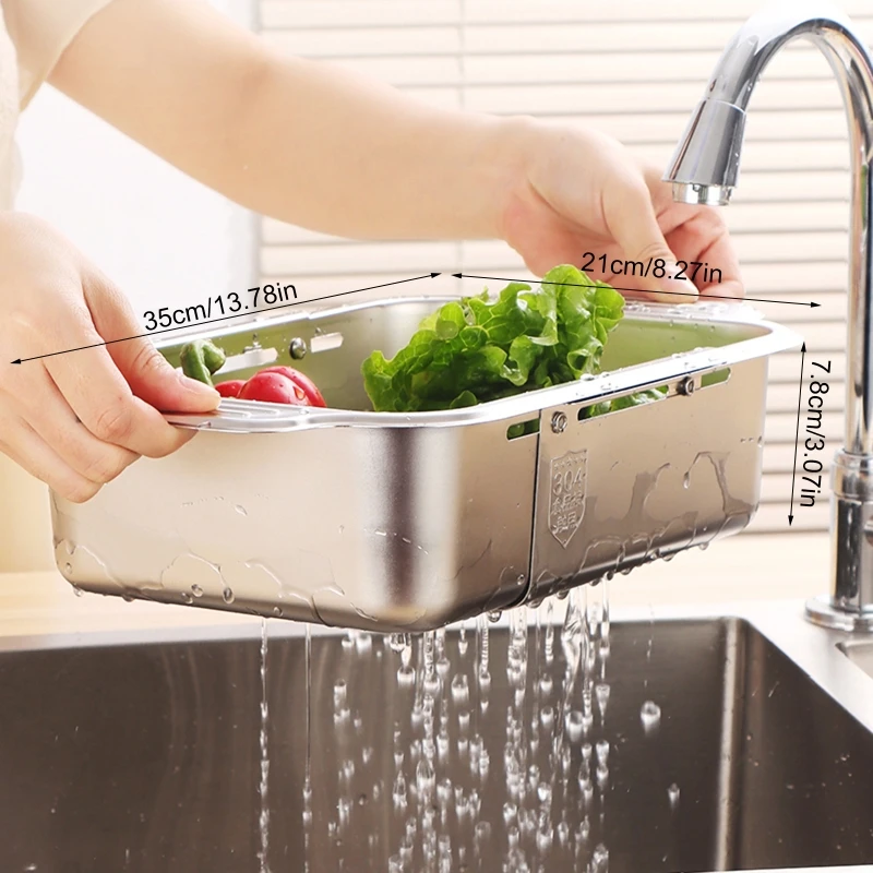 Stainless Dish Drying Rack Expandable Sink Drying Rack Kitchen Drain Basket Portable Dish Drainers Utensils Holder
Stainless Dish Drying Rack Expandable Sink Drying Rack Kitchen Drain Basket Portable Dish Drainers Utensils Holder