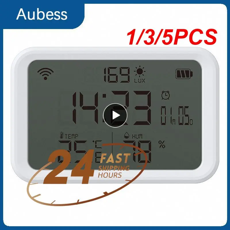 1/3/5PCS in 1 Tuya Smart Wifi Temperature Humidity Illuminance Sensor Remote Monitor Thermometer Hygrometer with APP Alerts
1/3/5PCS in 1 Tuya Smart Wifi Temperature Humidity Illuminance Sensor Remote Monitor Thermometer Hygrometer with APP Alerts