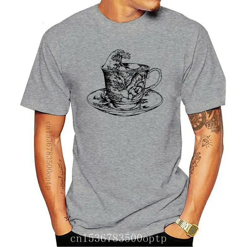 Camiseta clásica con estampado de taza de café para hombre, camisa blanca con estilo, diseño de ola Oriental, ropa de calle únic
Camiseta clásica con estampado de taza de café para hombre, camisa blanca con estilo, diseño de ola Oriental, ropa de calle únic